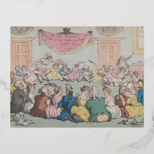 Fiesta - Tarjeta postal de vacaciones de Relieve m (Anverso)