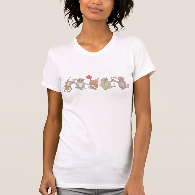Fiesta Tarsiers, camisetas de color claro (Anverso)