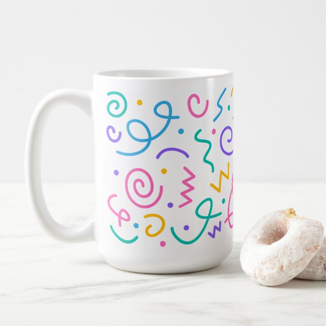 Fiesta 🌸 taza de café 15 oz (Con donut)