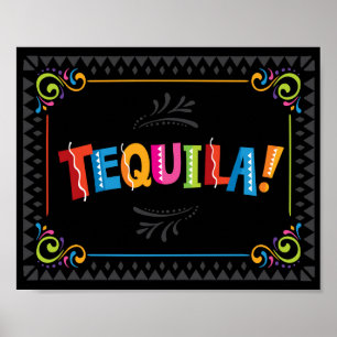 ¡Fiesta TEQUILA! Impresión de Rótulo fiesta
