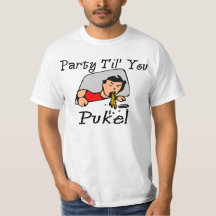 Fiesta Til usted Puke la camiseta