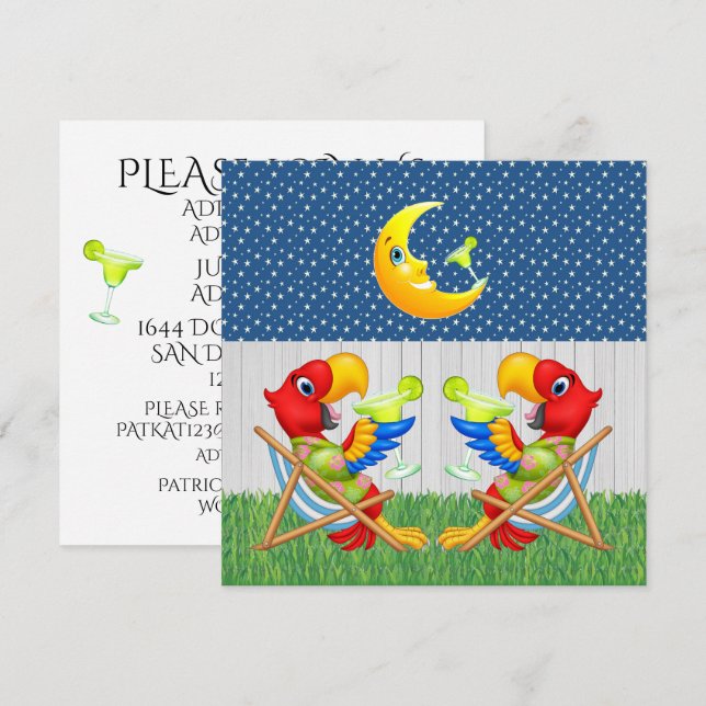 FIESTA TIME - Versión de Atrás - Invitación (Anverso / Reverso)