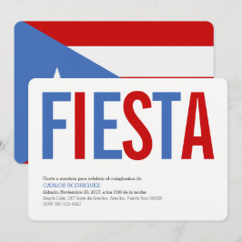 Fiesta: Tradicional: Invitación de la Bandera de P
