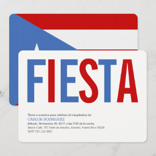 Fiesta: Tradicional: Invitación de la Bandera de P