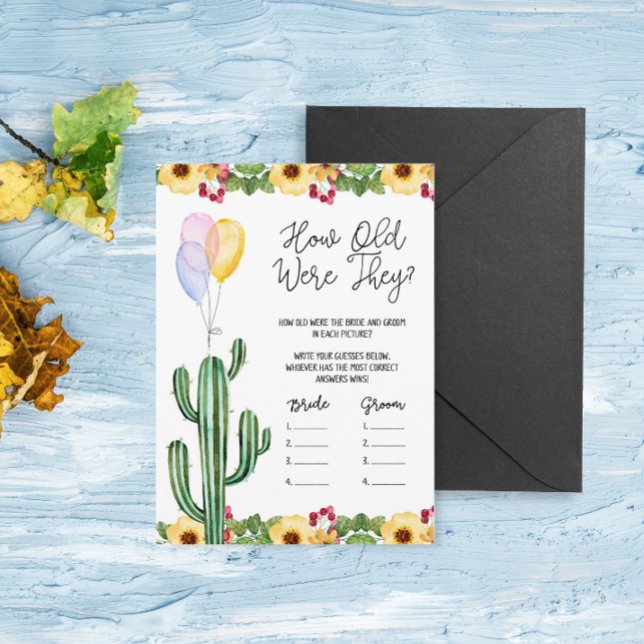 Fiesta Wedding Shower ¿Qué edad tenían la tarjeta  (Subido por el creador)