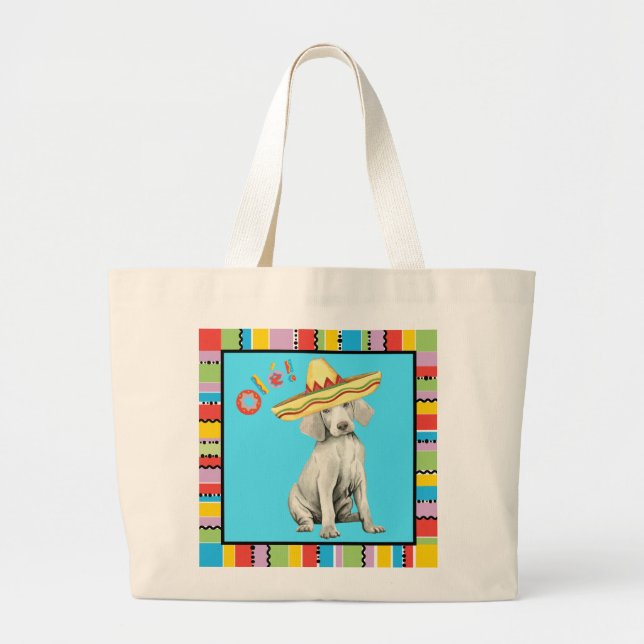 Fiesta Weimaraner Gran Bolsa De Toallas (Frente)