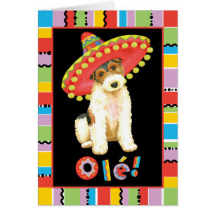 Fiesta Wire Fox Terrier Card