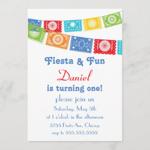Fiesta y divertida invitación al cumpleaños