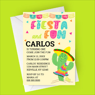 Fiesta y fiesta de cumpleaños divertida invitación