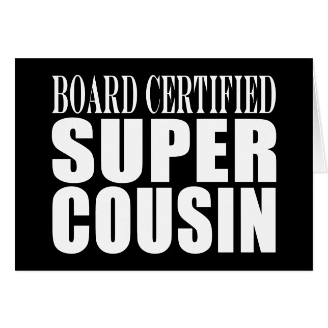 Fiestas de cumpleaños: Primo estupendo certificado (Anverso (Horizontal))