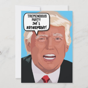 FIESTAS DE JUBILACIÓN DE DONALD TRUMP Invitaciones