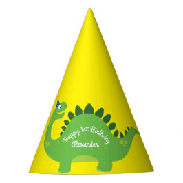 Fiestas Gorras de Dinosaur Cute 1er cumpleaños