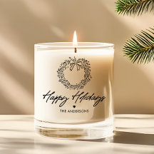 Fiestas minimalistas de Wreath Felices Personaliza