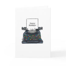 ¡Fiestas Qwerty! Tarjeta de felicitación plegada d