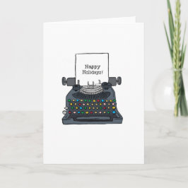 ¡Fiestas Qwerty! Tarjeta de felicitación plegada d