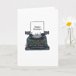 ¡Fiestas Qwerty! Tarjeta de felicitación plegada d