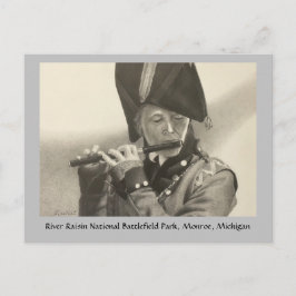 Fife Player en la tarjeta postal Battlefield