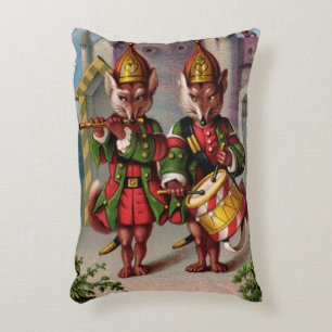 Fife y zorros de tambor almohada rectangular