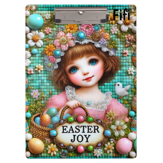 FIFI ~ EASTER JOY ~ Imagen de época ~ Portapapeles (Anverso)