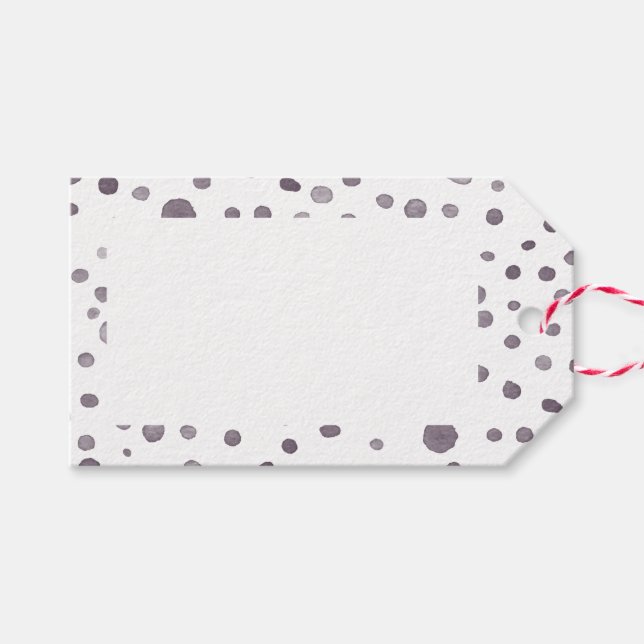 Fig Confetti Water Dots Gift Etiqueta (Frente (Horizontal))