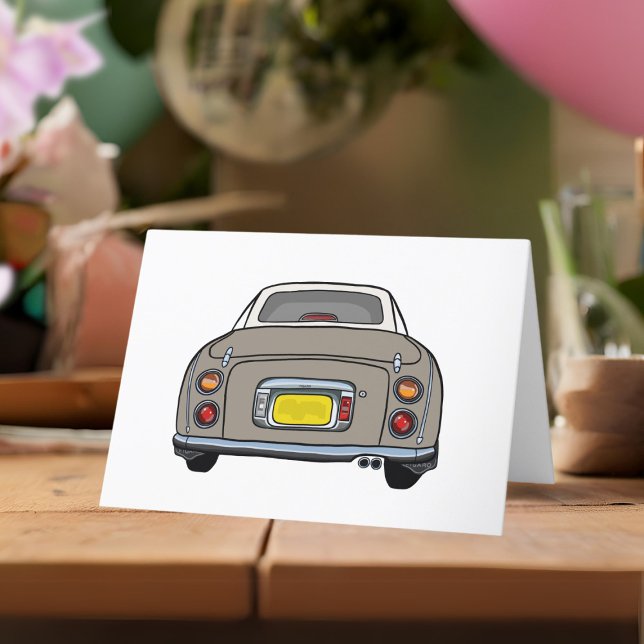 Figaración Tarjeta de felicitación Topaz Mist Figa (A cute topaz mist figaro car blank greeting card perfect for any occasion)