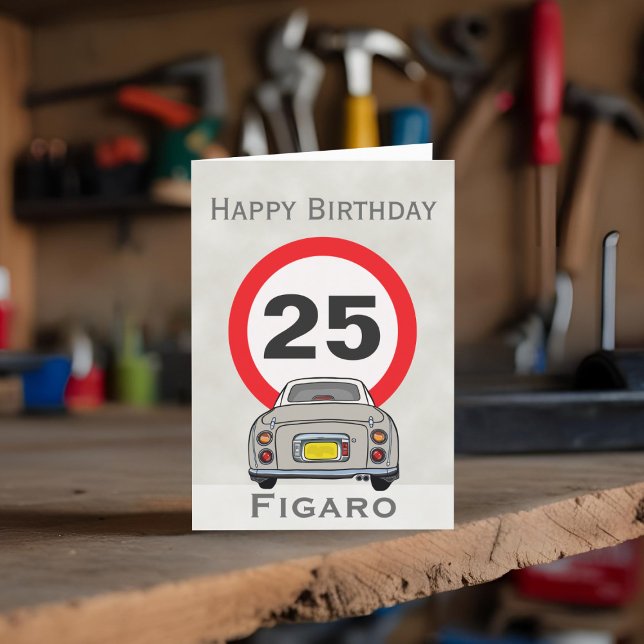 Figaraciones Tarjeta de cumpleaños feliz Topaz Mis (Happy birthday to your car! (or send it to your figaro loving friends))
