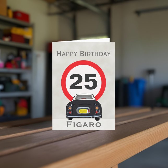 Figaraciones Tarjeta de cumpleaños para automóvil  (Happy birthday to your car! (or send it to your figaro loving friends))