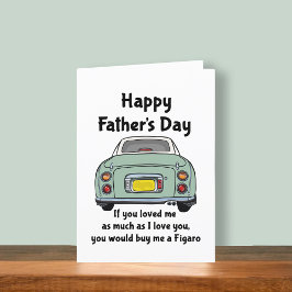 Figaraciones Tarjeta del Día del Padre de los Coch