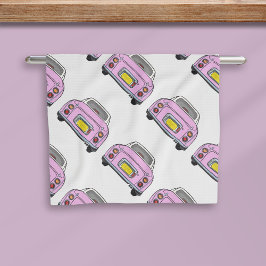 Figarations Pink Figaro Car Pattern Kitchen Toalla