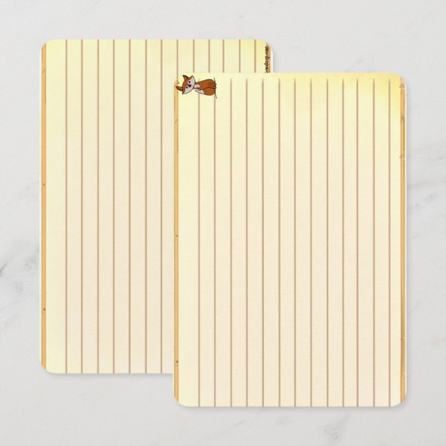 Figdewdrop Fig the fox recipe notecards (Anverso / Reverso)