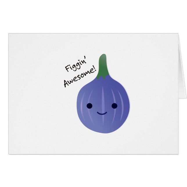figgin Awesome Fig Pun (Anverso (Horizontal))