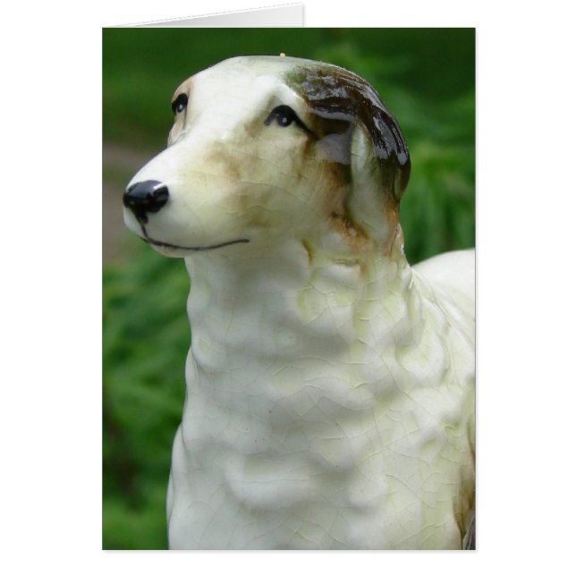 Figura antigua de Borzoi todas las ocasiones en bl (Frente)