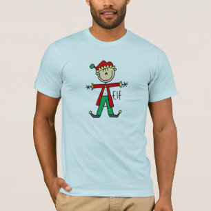 Figura camisa del palillo del duende del navidad