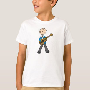 Figura camisa del palillo del guitarrista