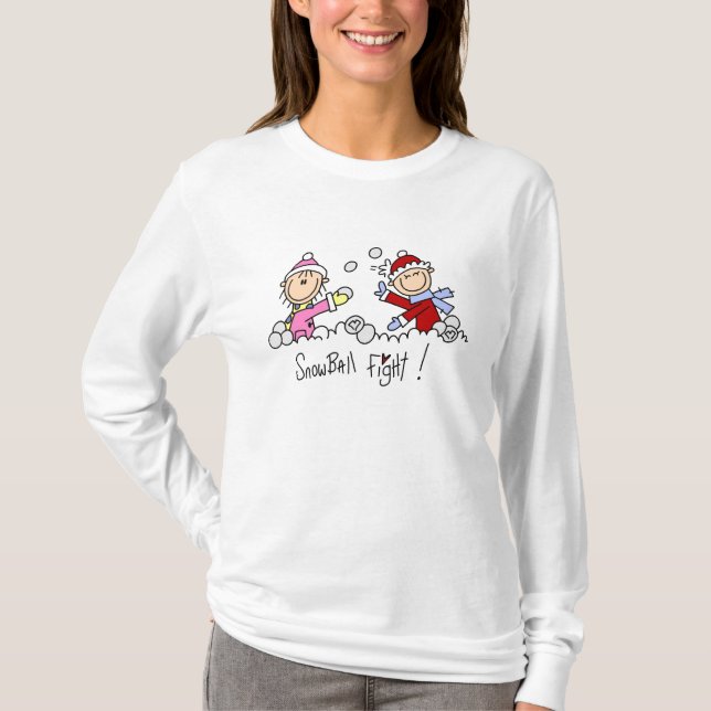 Figura camiseta del palillo de la lucha de la bola (Anverso)