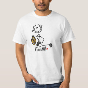 Figura camiseta del palillo del valor del