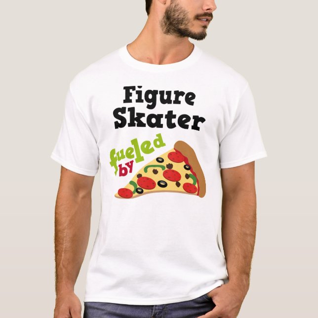 Figura camiseta (divertida) de la pizza del (Anverso)