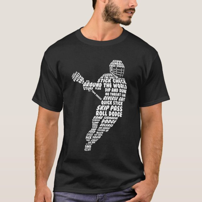 Figura camiseta gráfica divertida de LaCrosse de (Anverso)