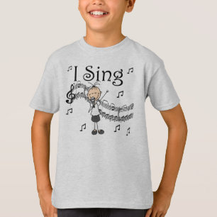 Figura chica del palillo canto las camisetas y los