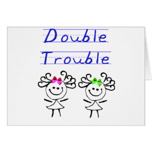 Figura chicas del palillo del gemelo