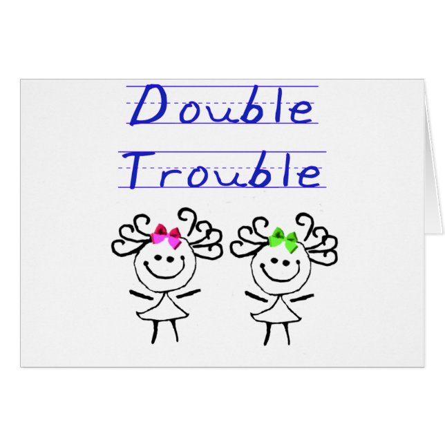 Figura chicas del palillo del gemelo (Anverso (Horizontal))