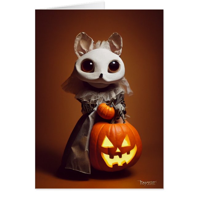 Figura de la Critter de Halloween con ratón de Hal (Frente)