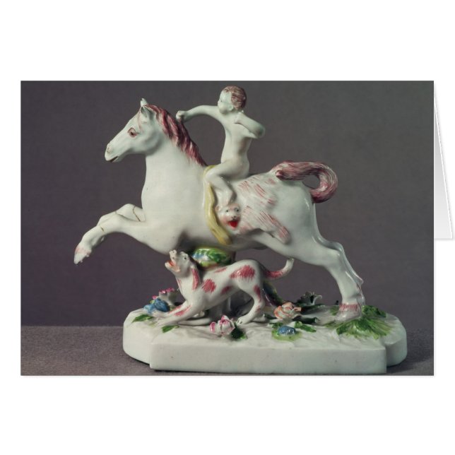 Figura de Longton Pasillo del Cupid que monta un (Anverso (Horizontal))