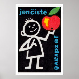 Figura de palitos sosteniendo una impresión artíst
