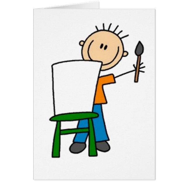 Figura de palo de pintura (Frente)