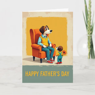 Figura de tarjeta del Día del Padre amable