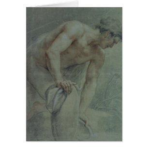 Figura de un guerrero, cubierta en parte, siglo