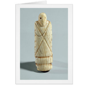 Figura de un hombre barbudo (marfil de elefante)