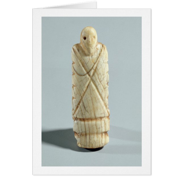 Figura de un hombre barbudo (marfil de elefante) (Frente)