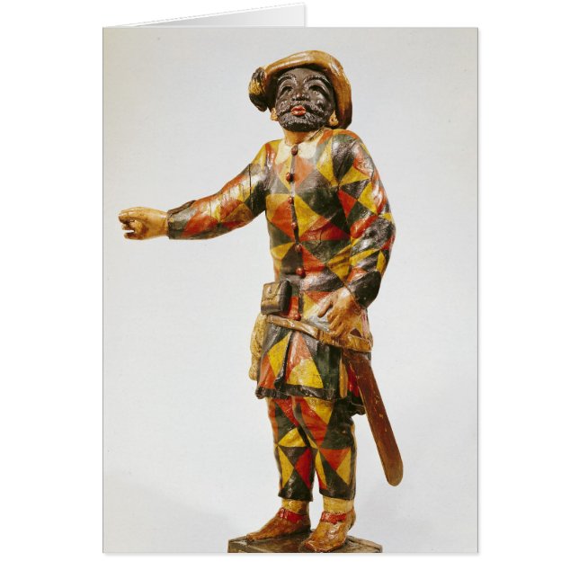 Figura del Harlequin del teatro de Seraphin (Frente)